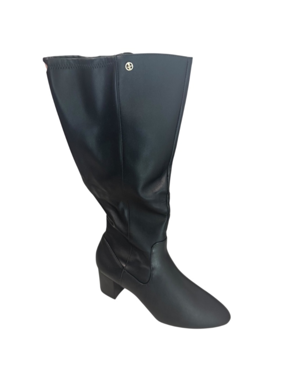 Giani Bernini Women's Maylynee Memory Foam Block Heel Knee High Dress Boots, 12M